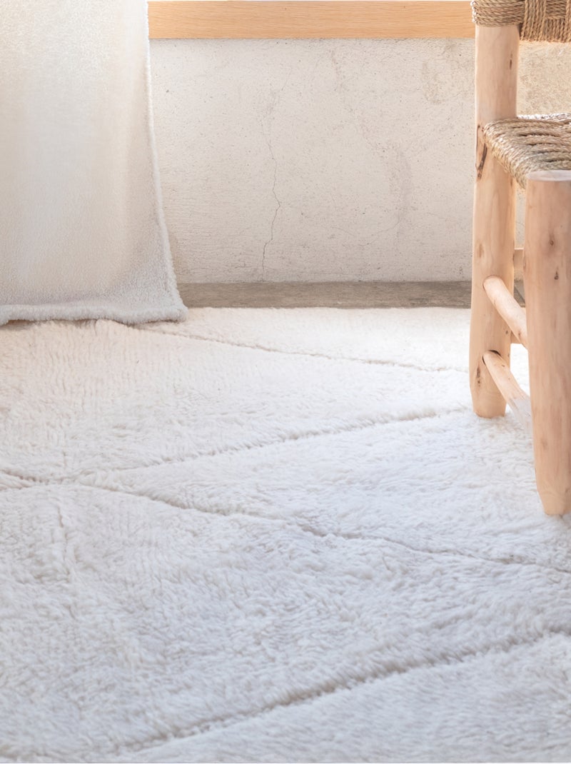 Autentico tappeto di diamanti Beni Ouarain Bianco sporco - Kiabi