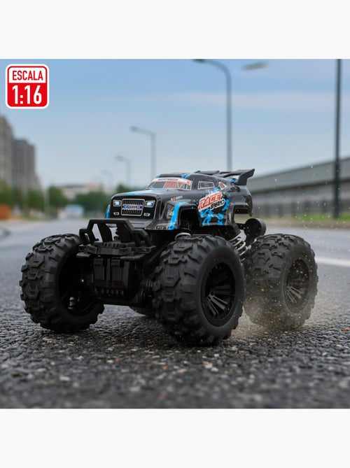 Auto fuoristrada telecomandata con ruote grandi ad alta aderenza 1:16 speed & go - Kiabi