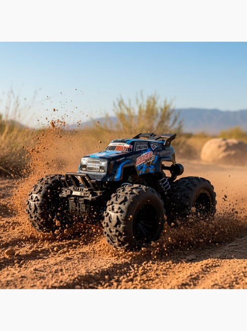Auto fuoristrada telecomandata con ruote grandi ad alta aderenza 1:16 speed & go - Kiabi