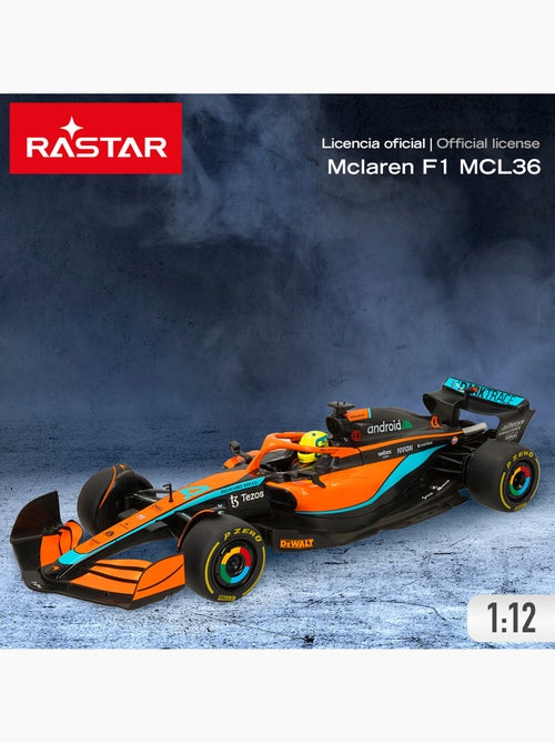 Auto radiocomandata rastar f1 2022 mclaren mcl36 1:12 - Kiabi Auto radiocomandata rastar f1 2022 mclaren mcl36 1:12 - Kiabi