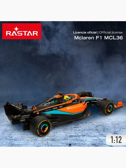 Auto radiocomandata rastar f1 2022 mclaren mcl36 1:12 - Kiabi Auto radiocomandata rastar f1 2022 mclaren mcl36 1:12 - Kiabi