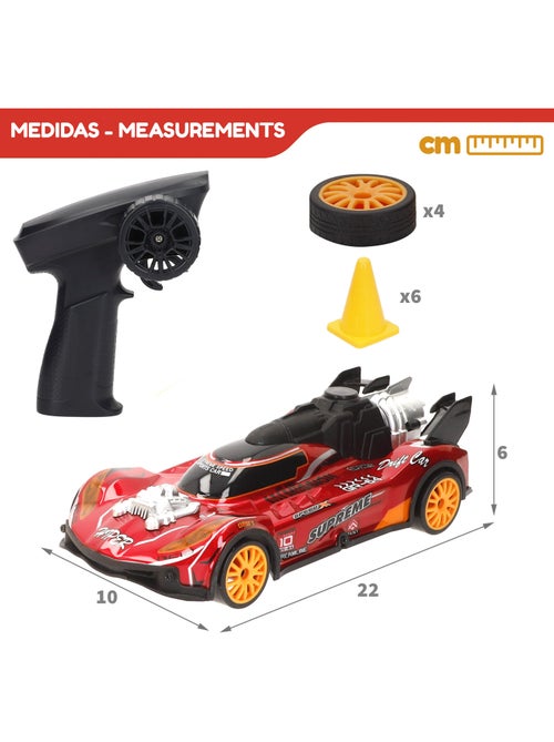 Auto radiocomandata xtreme drift con accessori, scala 1:18 speed & go - Kiabi Auto radiocomandata xtreme drift con accessori, scala 1:18 speed & go - Kiabi
