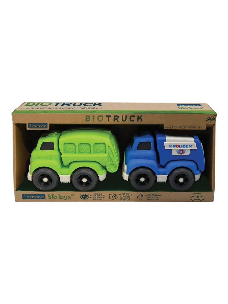 Auto scorrevoli Pacchetto di veicoli da trasporto 18*11*13cm (2 pezzi) Multicolore - Kiabi