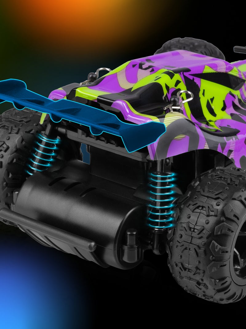 Auto telecomandata - OVERMAX - X-Clash - 2 x carrozzeria - Fuoristrada Nero Rosa - Kiabi