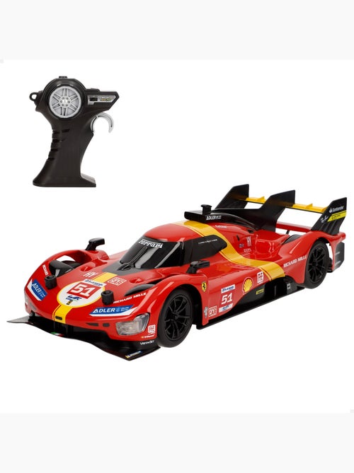 Auto telecomandata maisto ferrari 499p lmh (campione della 24h di le mans 2023) con luce 1:16 - Kiabi