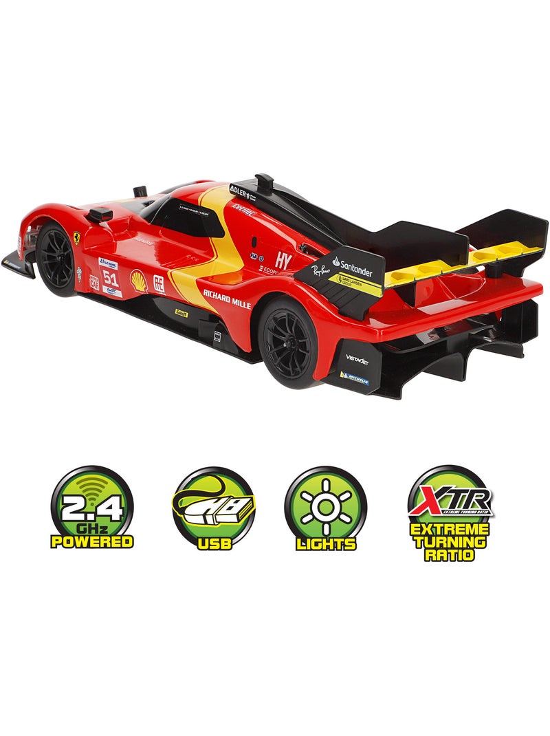 Auto telecomandata maisto ferrari 499p lmh (campione della 24h di le mans 2023) con luce 1:16 N/D - Kiabi