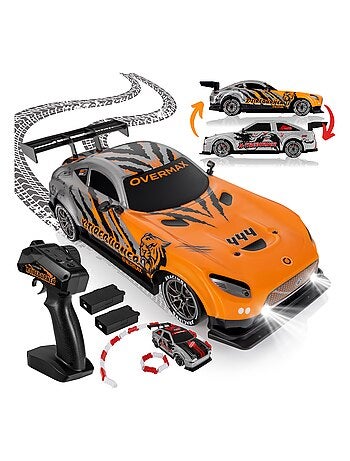 Auto telecomandata OVERMAX - X-Tireburner - 2 carrozzerie - Luci a LED - Durata della batteria 40 mi