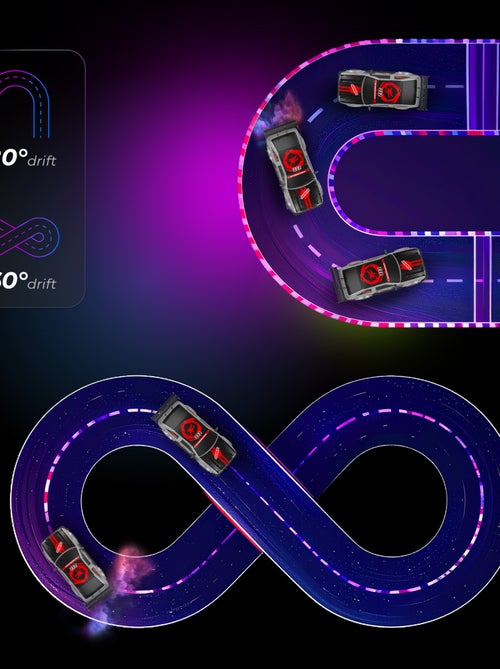 Auto telecomandata OVERMAX - X-Tireburner - 2 carrozzerie - Luci a LED - Durata della batteria 40 mi - Kiabi