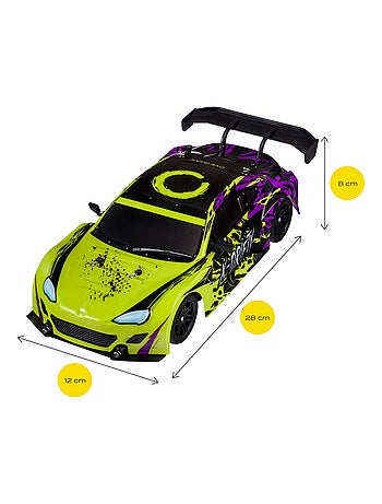 Auto telecomandata OVERMAX - X-Tireburner - 2 carrozzerie - Luci a LED - Durata della batteria 40 mi