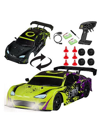 Auto telecomandata OVERMAX - X-Tireburner - 2 carrozzerie - Luci a LED - Durata della batteria 40 mi