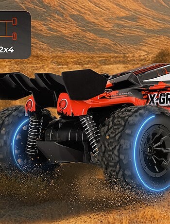 Auto telecomandata OVERMAX X-Strike - 30 km/h - Luci a LED - Trazione 4x4 - 20 min