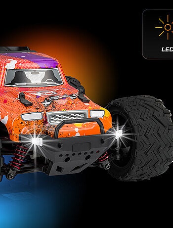 Auto telecomandata OVERMAX X-Strike - 30 km/h - Luci a LED - Trazione 4x4 - 20 min