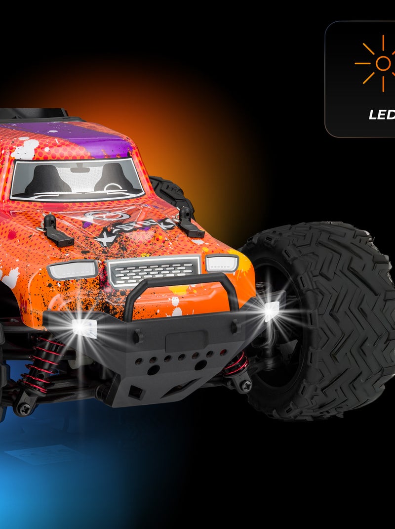 Auto telecomandata OVERMAX X-Strike - 30 km/h - Luci a LED - Trazione 4x4 - 20 min Nero Rosso - Kiabi