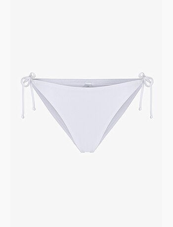 Ava slip bikini testurizzato a vita media penti