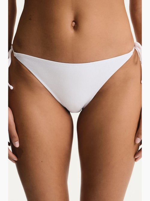 Ava slip bikini testurizzato a vita media penti - Kiabi