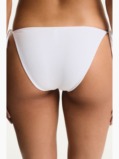 Ava slip bikini testurizzato a vita media penti - Kiabi