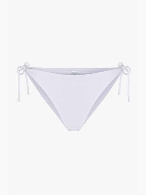 Ava slip bikini testurizzato a vita media penti - Kiabi