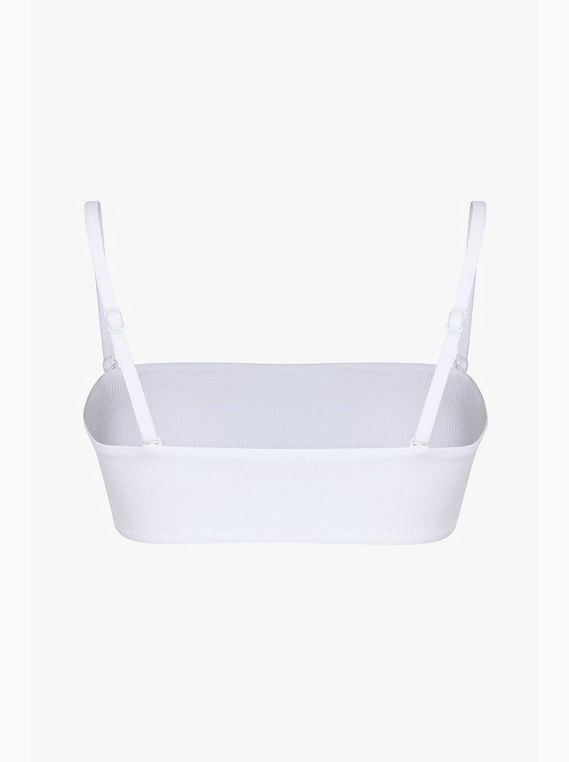 Ava top bikini senza spalline testurizzato penti Bianco - Kiabi