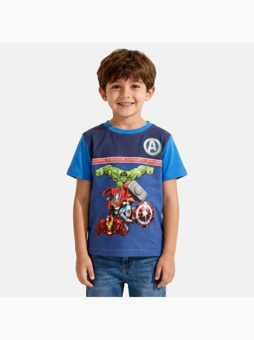 Avengers - maglietta a maniche corte con stampa, collo rotondo - Kiabi Avengers - maglietta a maniche corte con stampa, collo rotondo - Kiabi