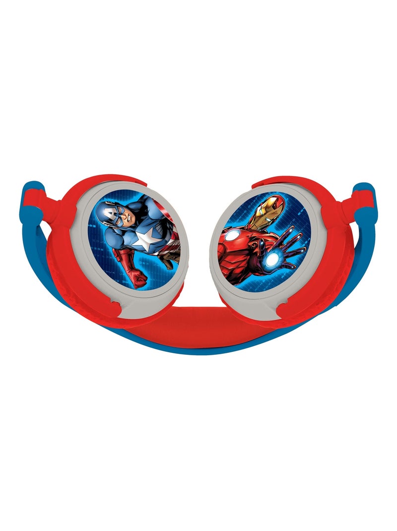 Avengers Cuffia stereo a filo pieghevole con limitazione sicura del volume Blu - Kiabi