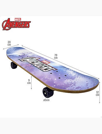 Avengers skateboard 79x20 cm +5 anni