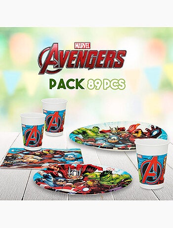 Avengers stoviglie monouso per bambini 89 pezzi