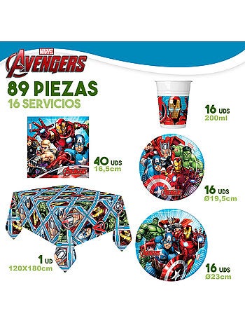 Avengers stoviglie monouso per bambini 89 pezzi