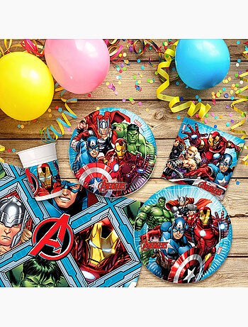 Avengers stoviglie monouso per bambini 89 pezzi