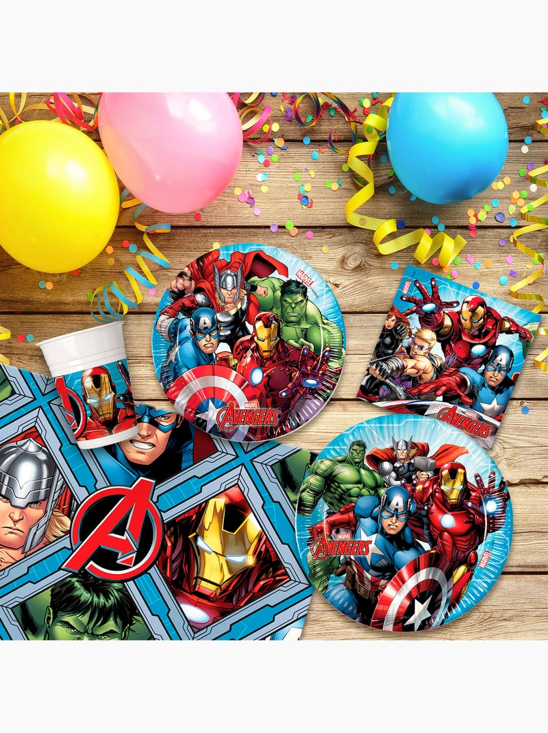 Avengers stoviglie monouso per bambini 89 pezzi Multicolore - Kiabi