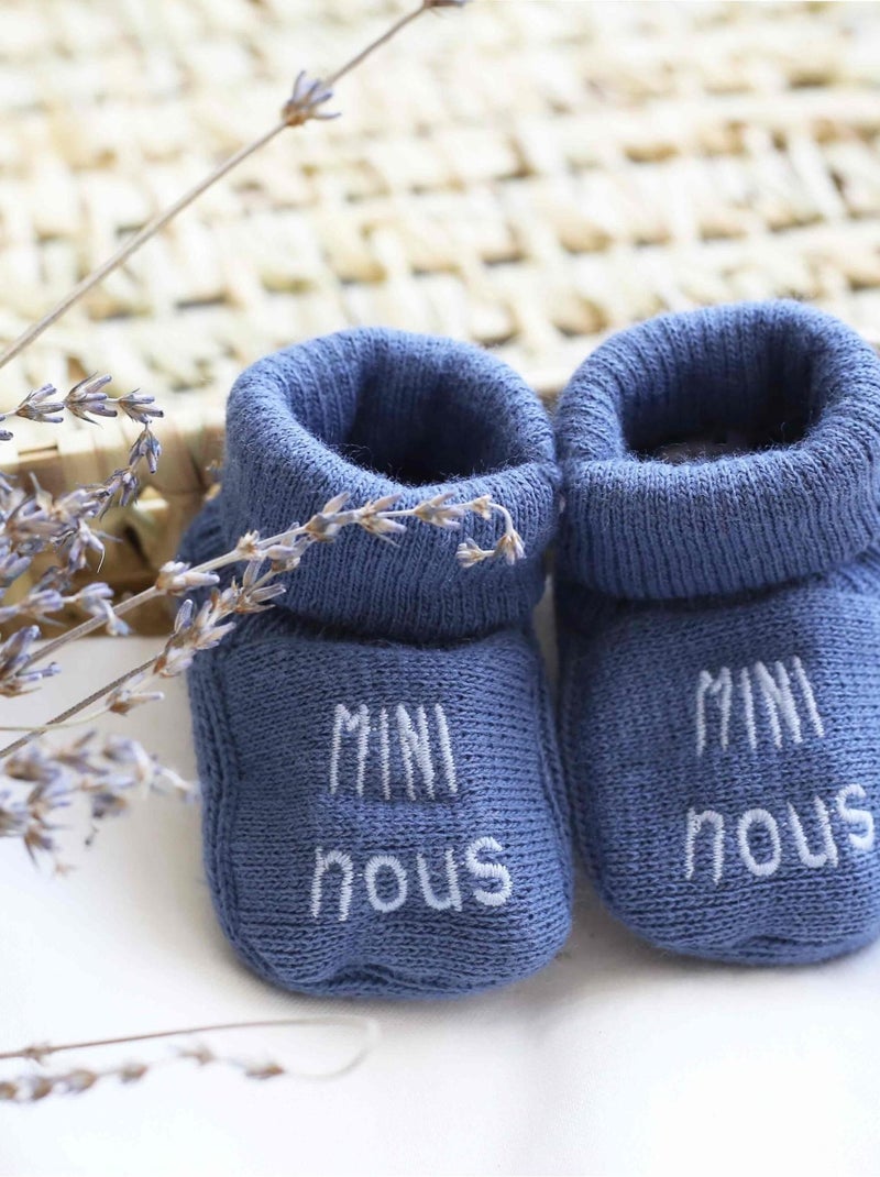Babbucce neonato - Mini Nous Blu marino - Kiabi