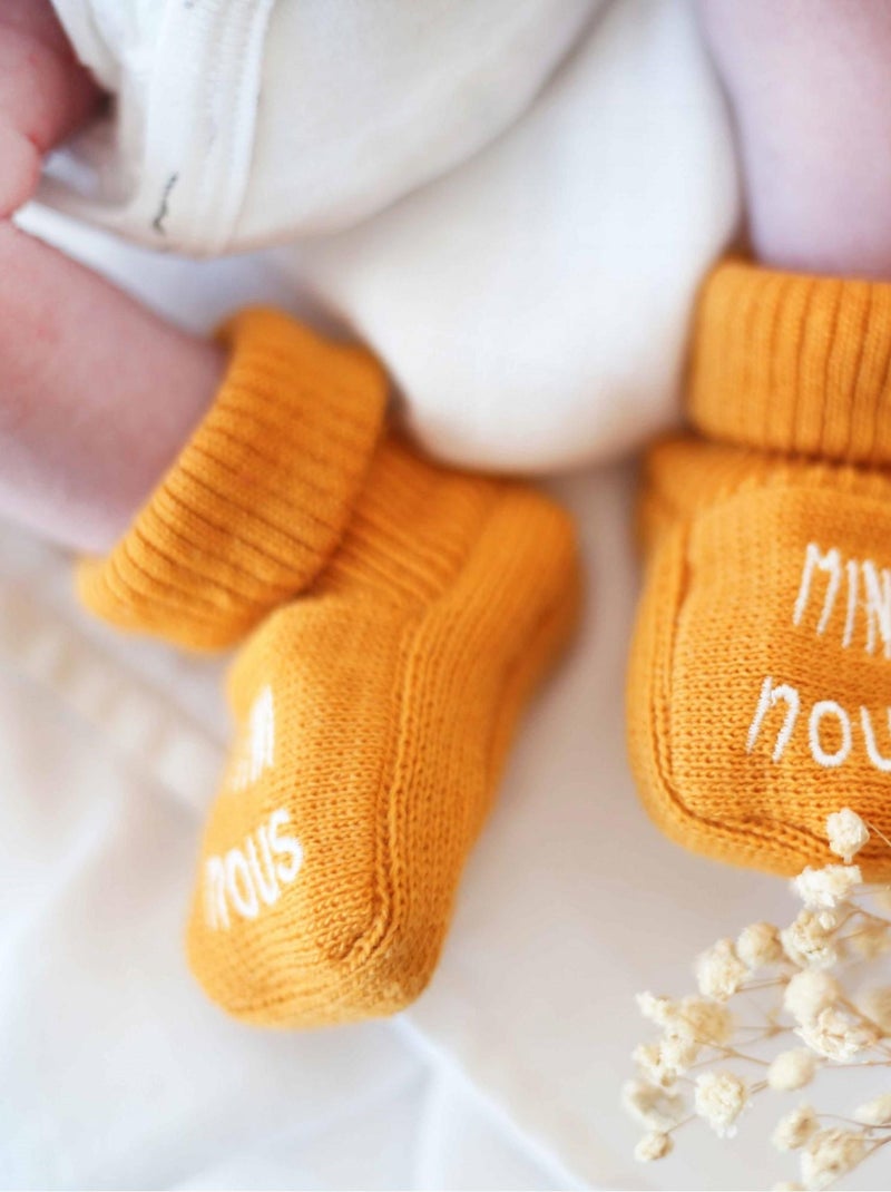 Babbucce neonato - Mini Nous Senape - Kiabi