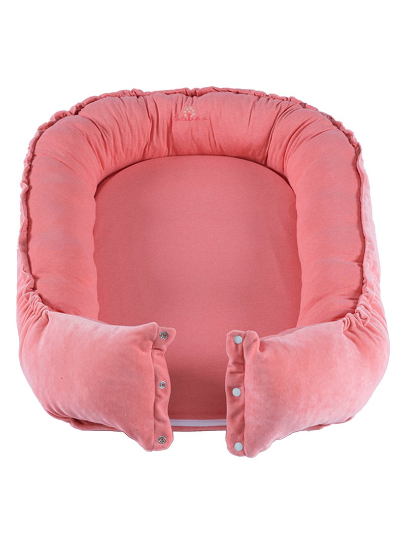 Baby cocoon cotone bio velluto 0-6 mesi Pesca - Kiabi