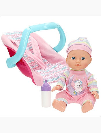 Baby doll 30 cm con passeggino e accessori colorbaby's