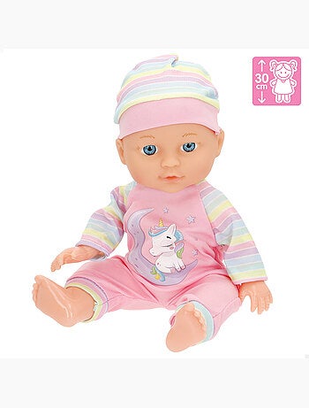 Baby doll 30 cm con passeggino e accessori colorbaby's