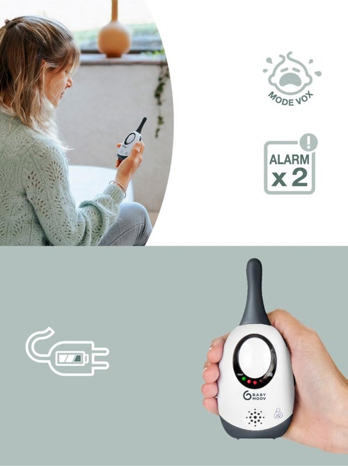 Baby monitor con portata audio di 300 m Simply Care «Babymoov» - Kiabi Baby monitor con portata audio di 300 m Simply Care «Babymoov» - Kiabi