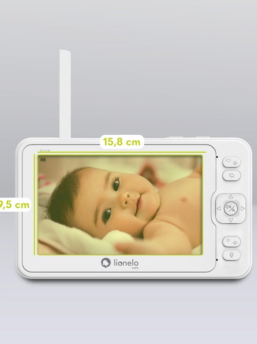 Baby Monitor Video a 360° - LIONELO Babyline 8.3 - Comunicazione Bidirezionale - Visione Notturna - Kiabi