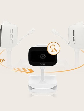 Baby monitor video wireless LIONELO Babyline Go - Fino a 5 ore - Clip di montaggio