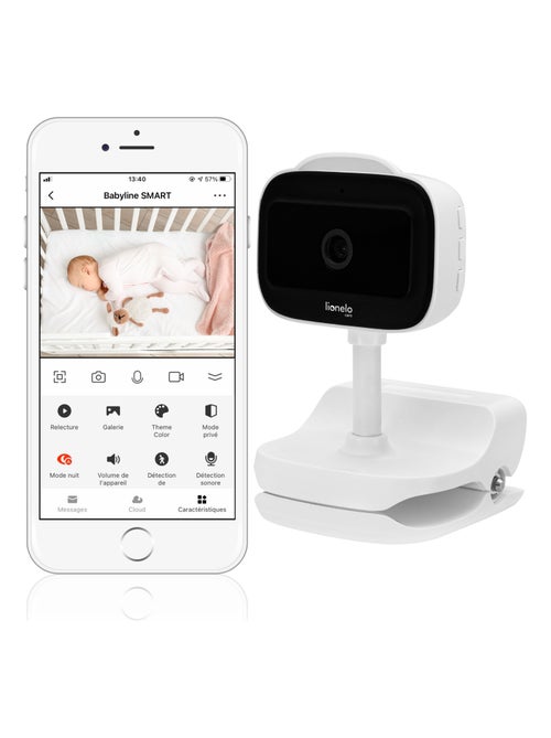 Baby monitor video wireless LIONELO Babyline Go - Fino a 5 ore - Clip di montaggio - Kiabi