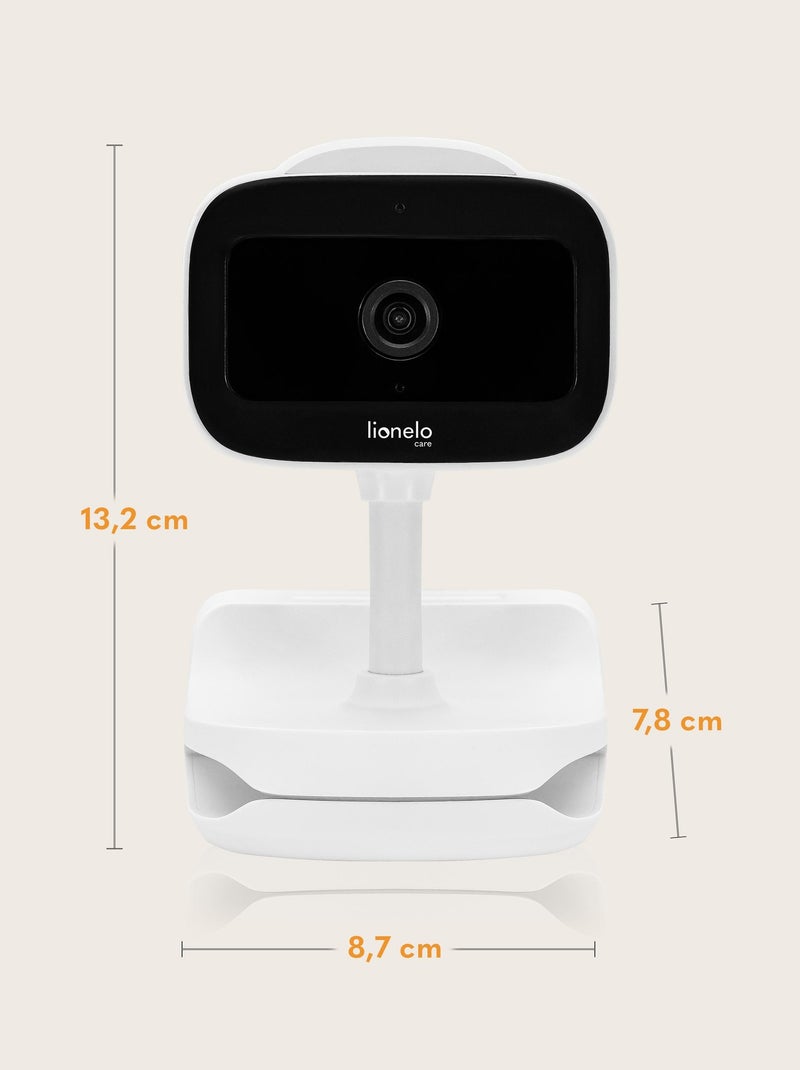 Baby monitor video wireless LIONELO Babyline Go - Fino a 5 ore - Clip di montaggio Bianco Bianco Nero - Kiabi