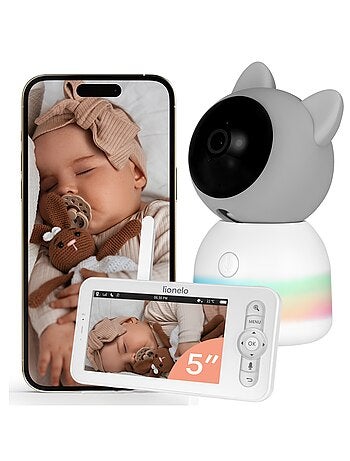 Baby monitor wireless LIONELO Babyline 9.2 AI - Rilevamento della copertura della testa - Monitor -