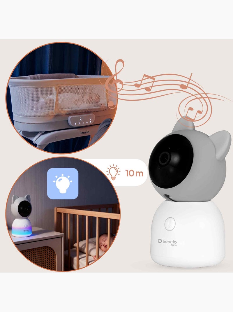 Baby monitor wireless LIONELO Babyline 9.2 AI - Rilevamento della copertura della testa - Monitor - Bianco - Kiabi