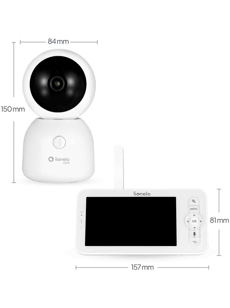 Baby monitor wireless LIONELO Babyline 9.2 AI - Rilevamento della copertura della testa - Monitor - Bianco - Kiabi