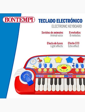 Baby piano con microfono bontempi