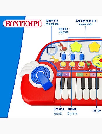 Baby piano con microfono bontempi