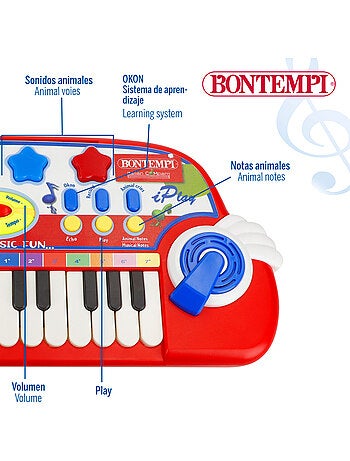 Baby piano con microfono bontempi