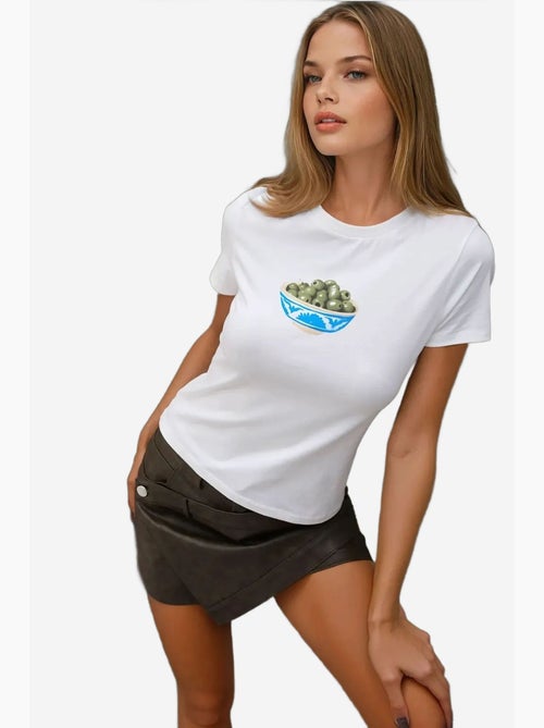 Baby tee stampata con girocollo hiccup - Kiabi Baby tee stampata con girocollo hiccup - Kiabi
