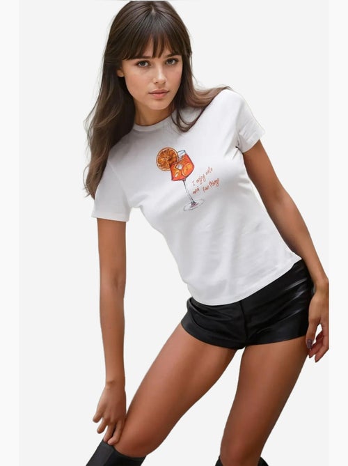 Baby tee stampata con girocollo hiccup - Kiabi Baby tee stampata con girocollo hiccup - Kiabi