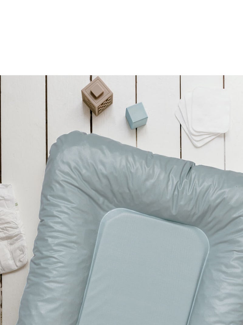 BABYCALIN - Materassino fasciatoio Essential Flocons 50 x 70 cm - 100% PVC impermeabile - Blu Verde Blu - Kiabi