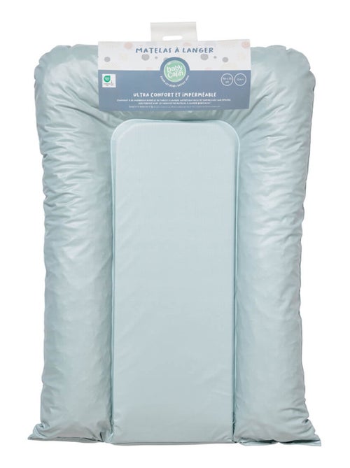BABYCALIN - Materassino fasciatoio Essential Flocons 50 x 70 cm - 100% PVC impermeabile - Blu Verde - Kiabi