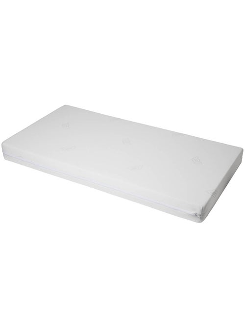 BABYCALIN - Materasso igienico sfoderabile per lettino 60 x 120 cm - 100% poliuretano - Bianco - Kiabi